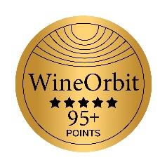Wine Orbit 95+ rating badge